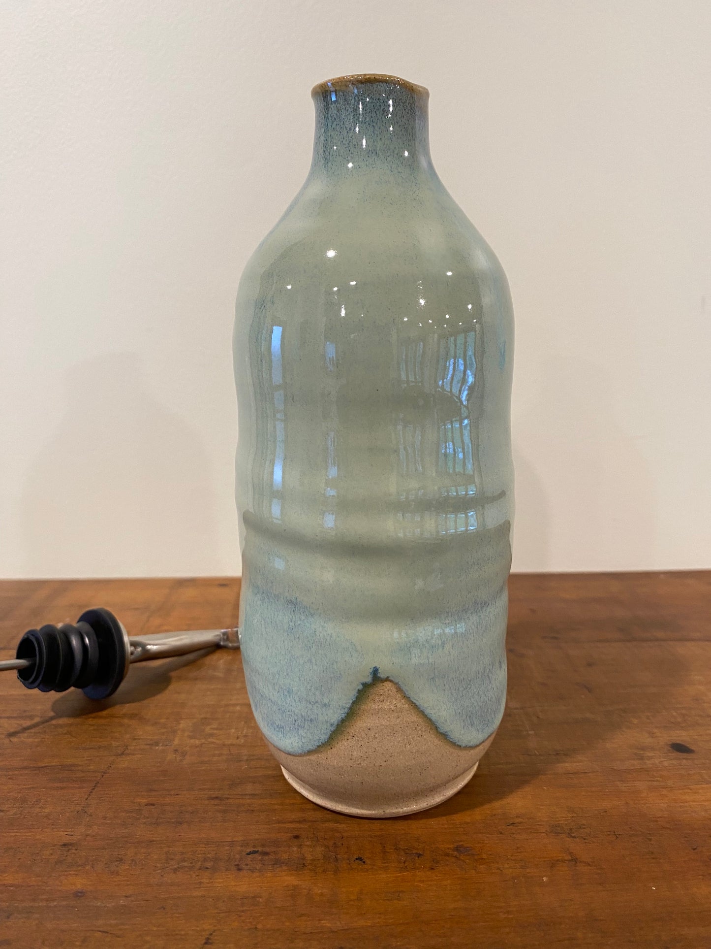 Green oil bottle