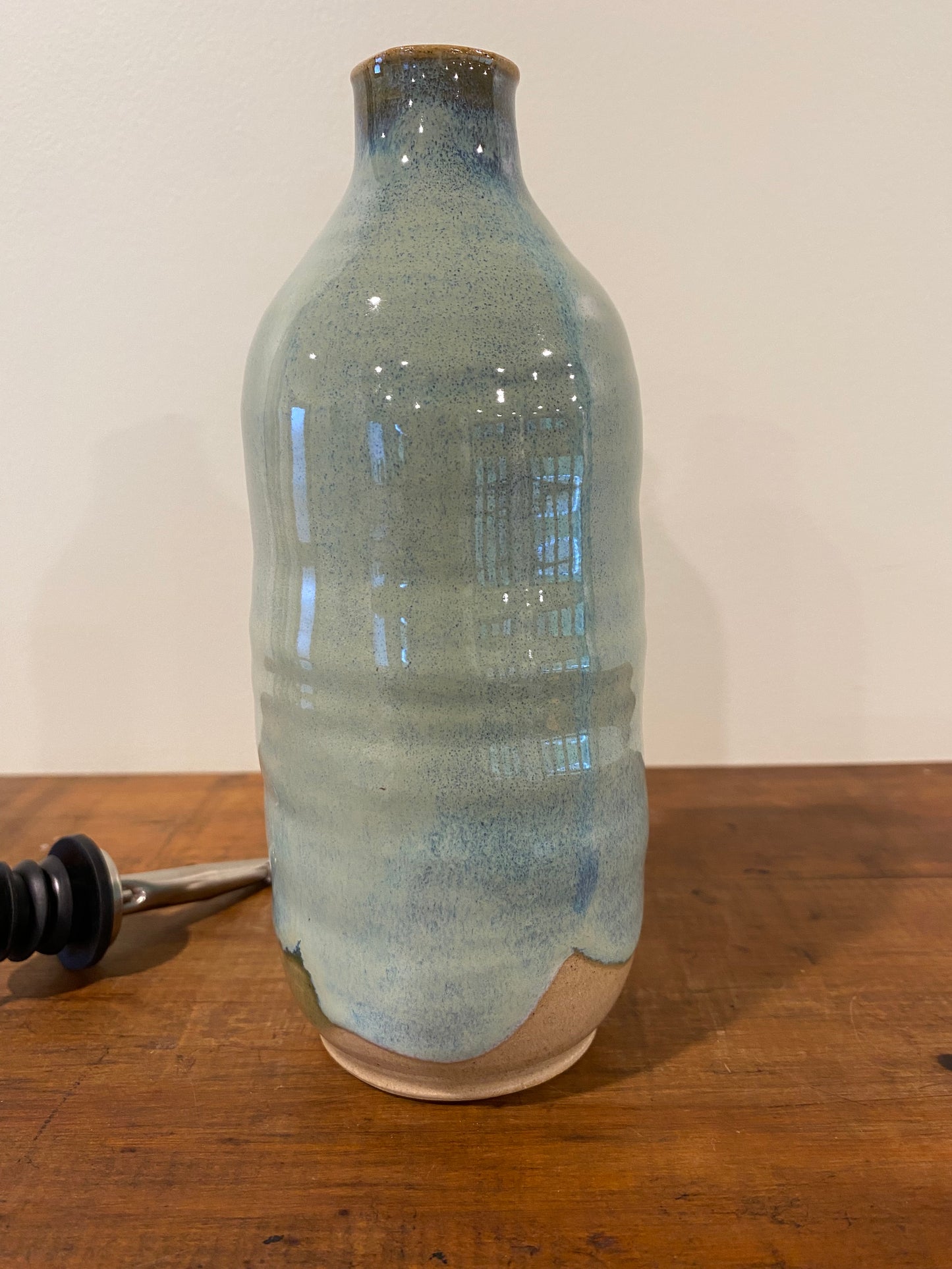 Green oil bottle