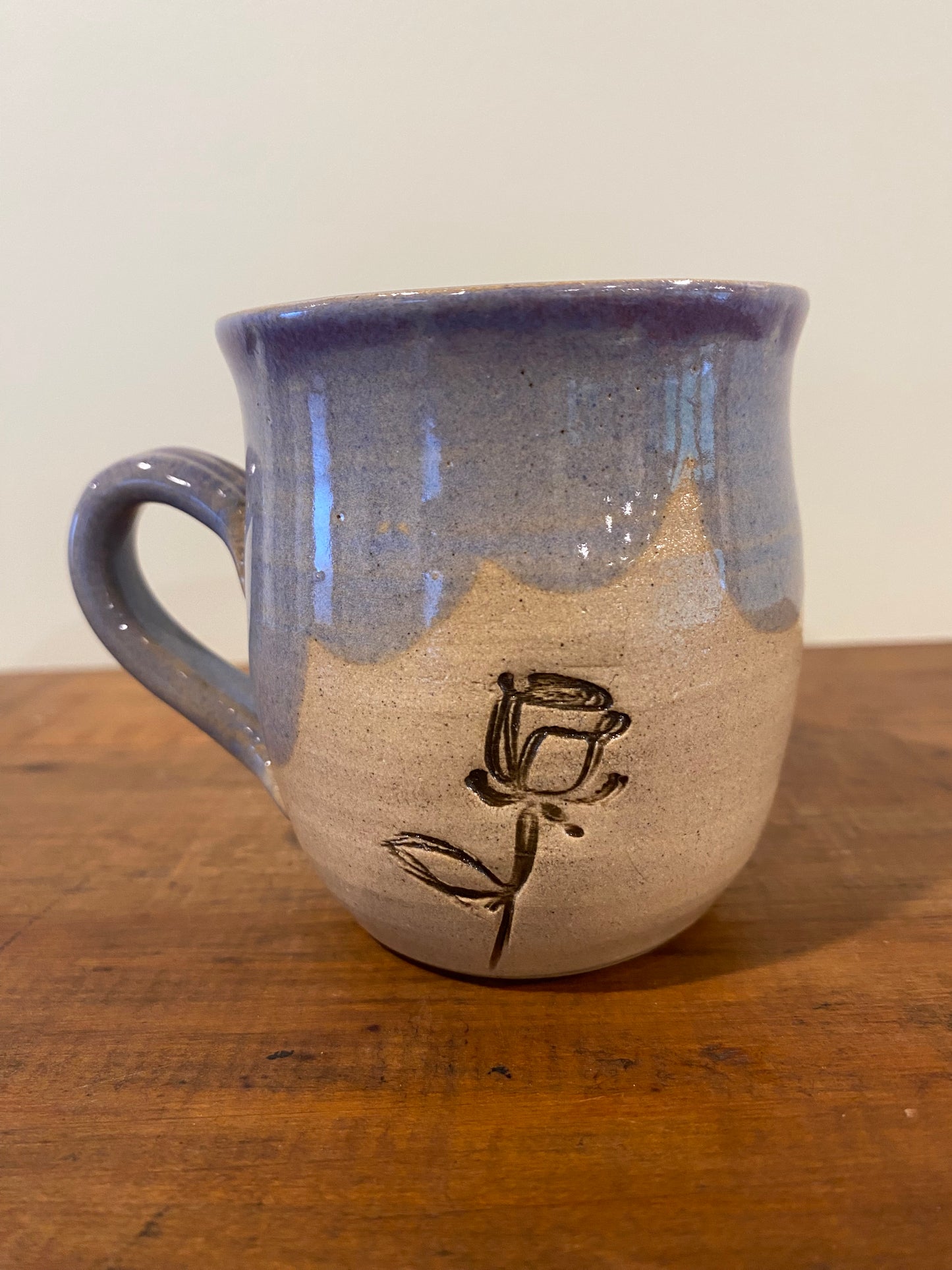 Purple rose mini mug