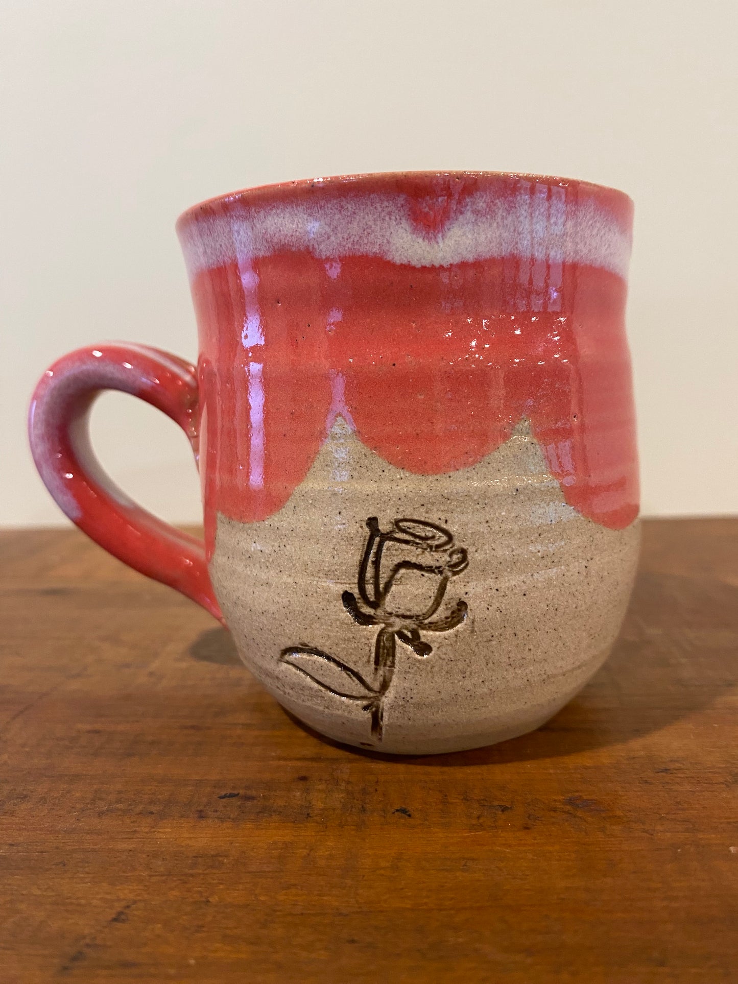 Pink rose mini mug