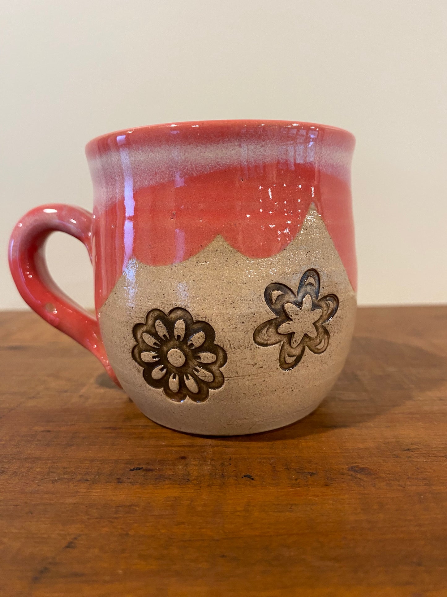 Pink flowers mini mug