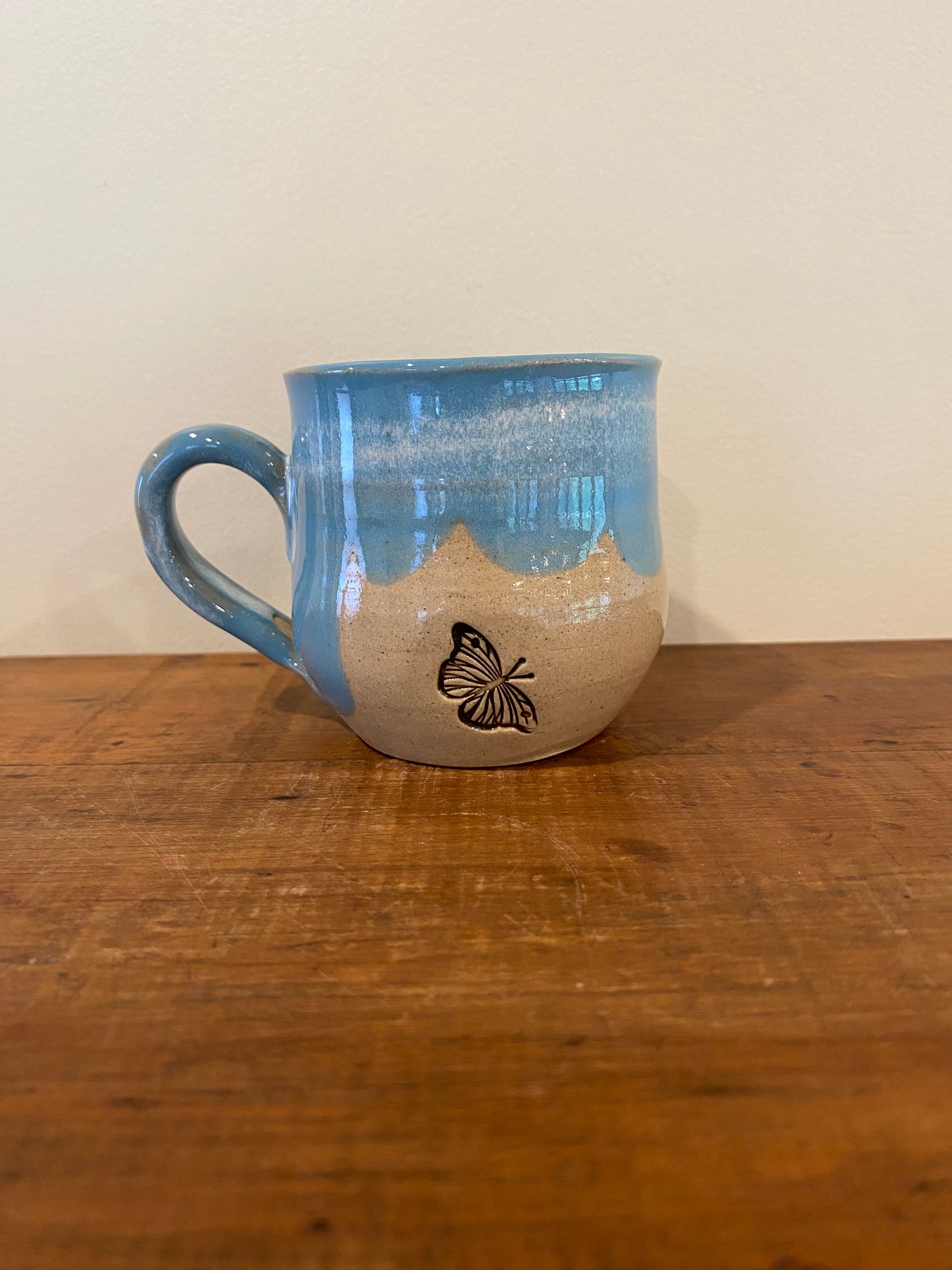 Butterfly turquoise mini mug