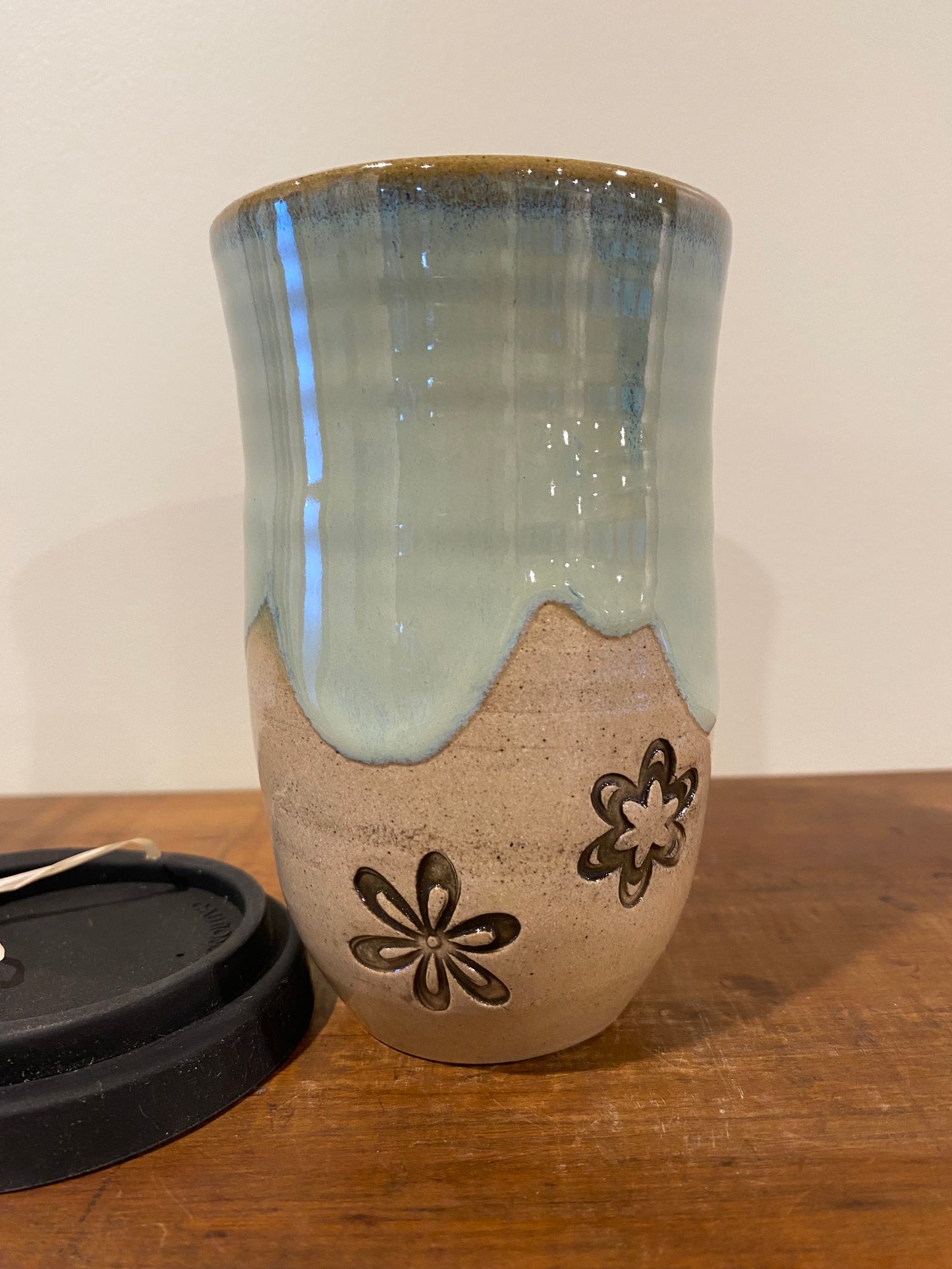 flowers green Large Keep Cup