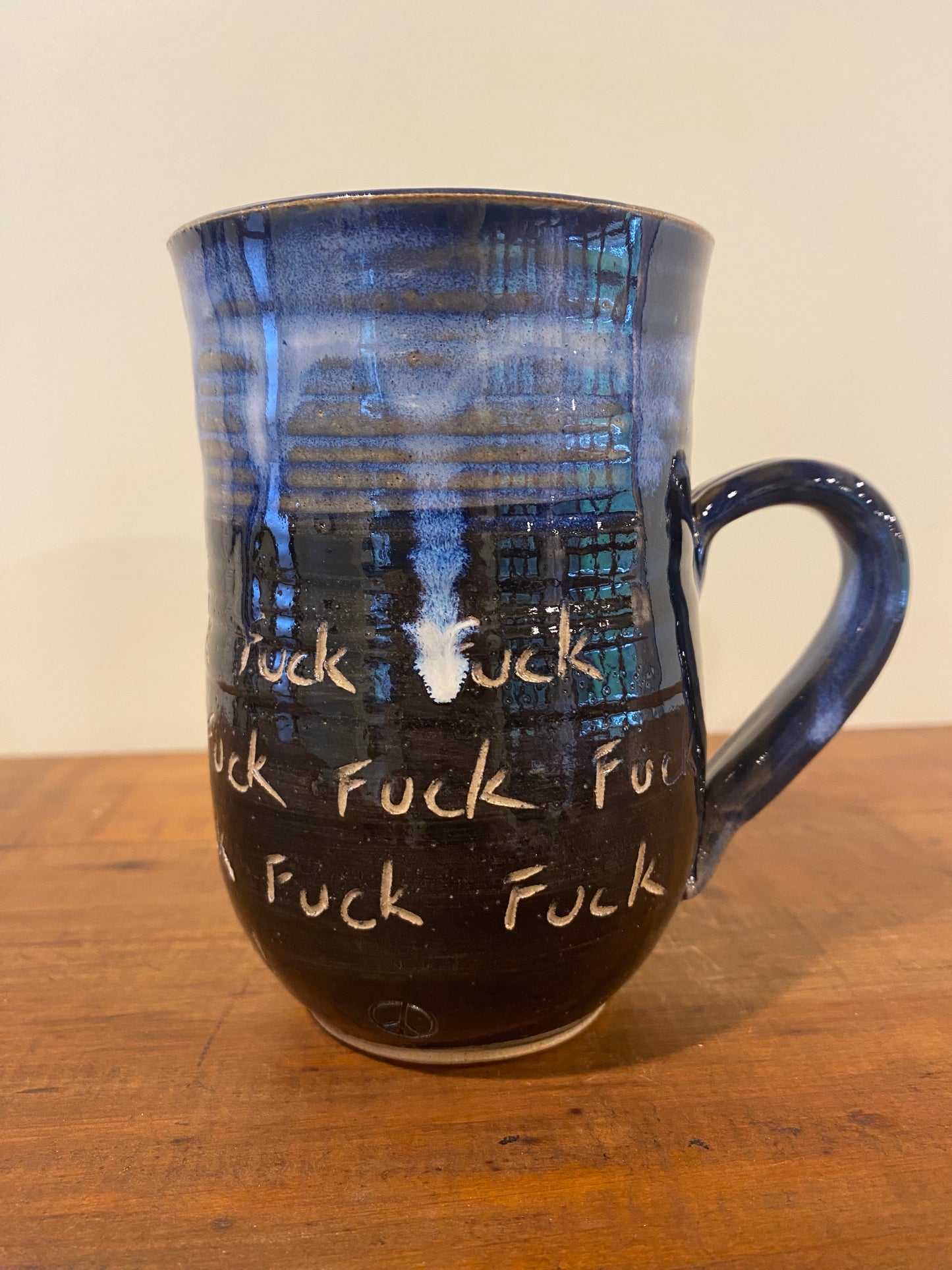 F*** mug blue