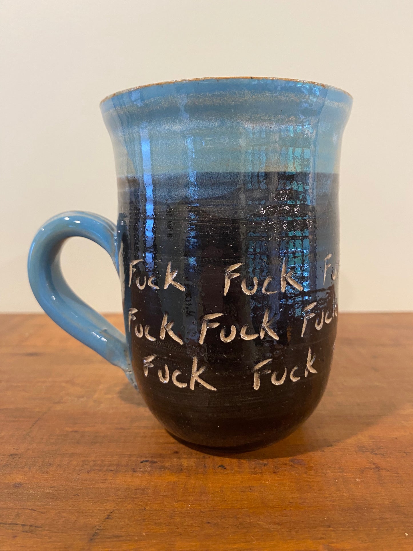 F*** mug turquoise