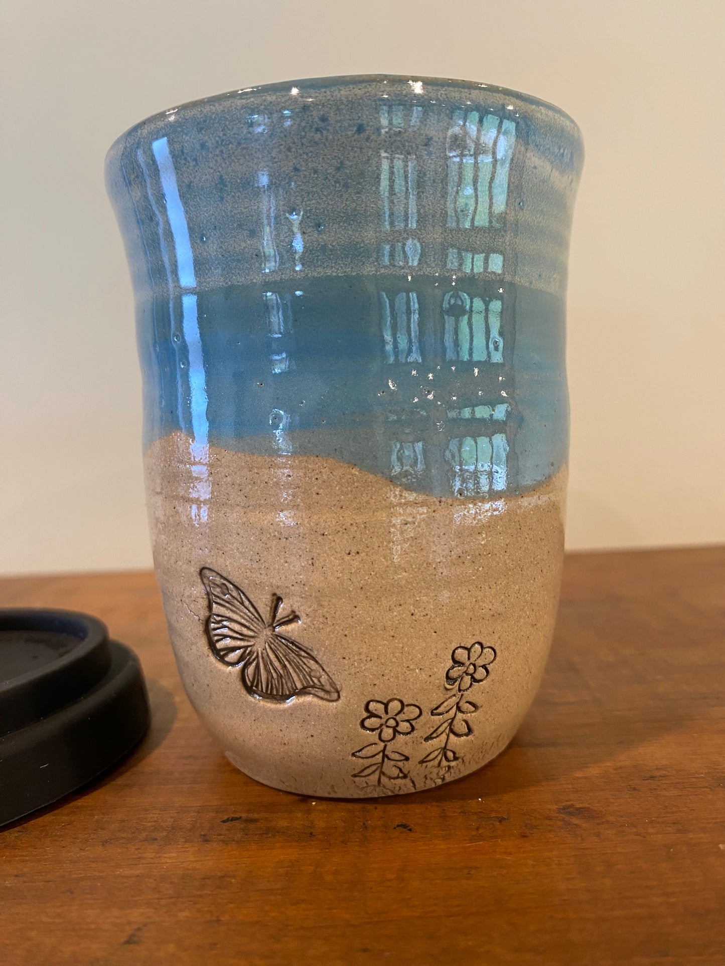 Butterfly with flowers Regular Keep Cup
