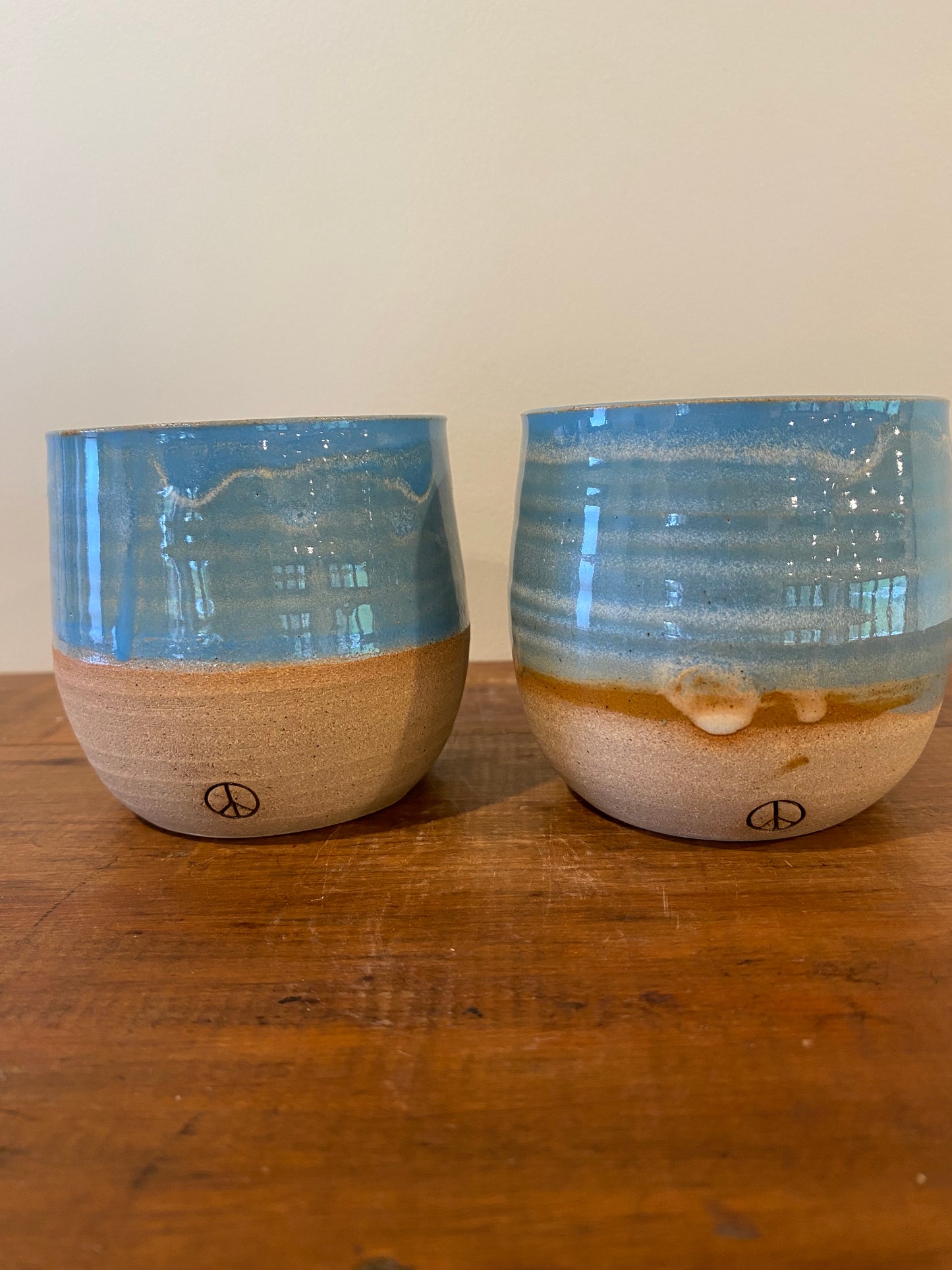 Tumblers beachy turquoise pair