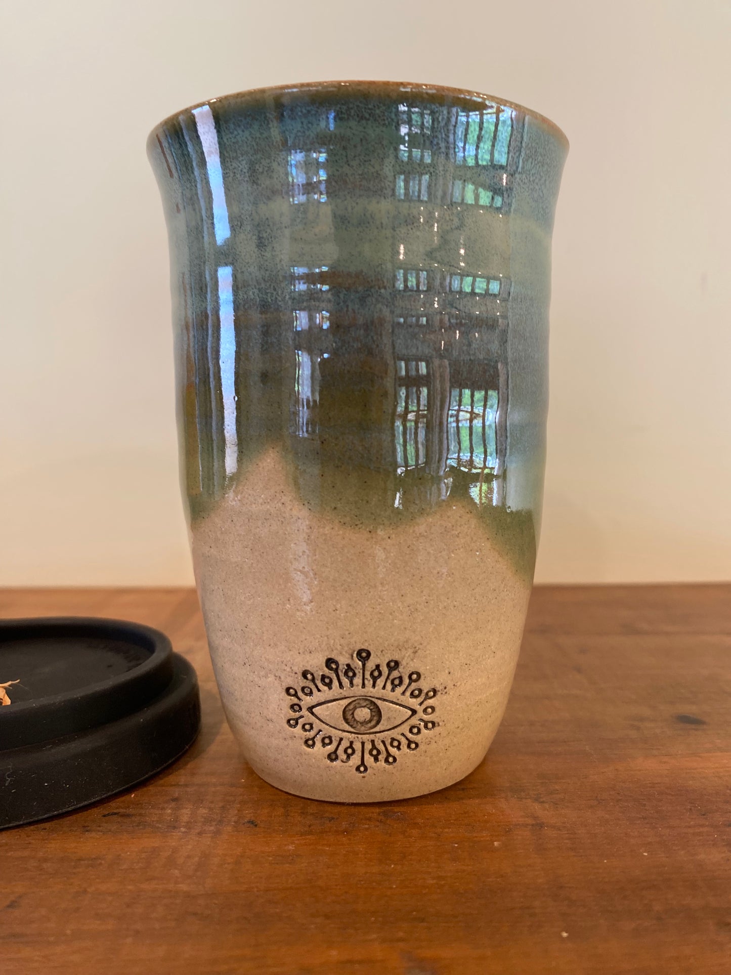 All seeing eye white Large Keep Cup