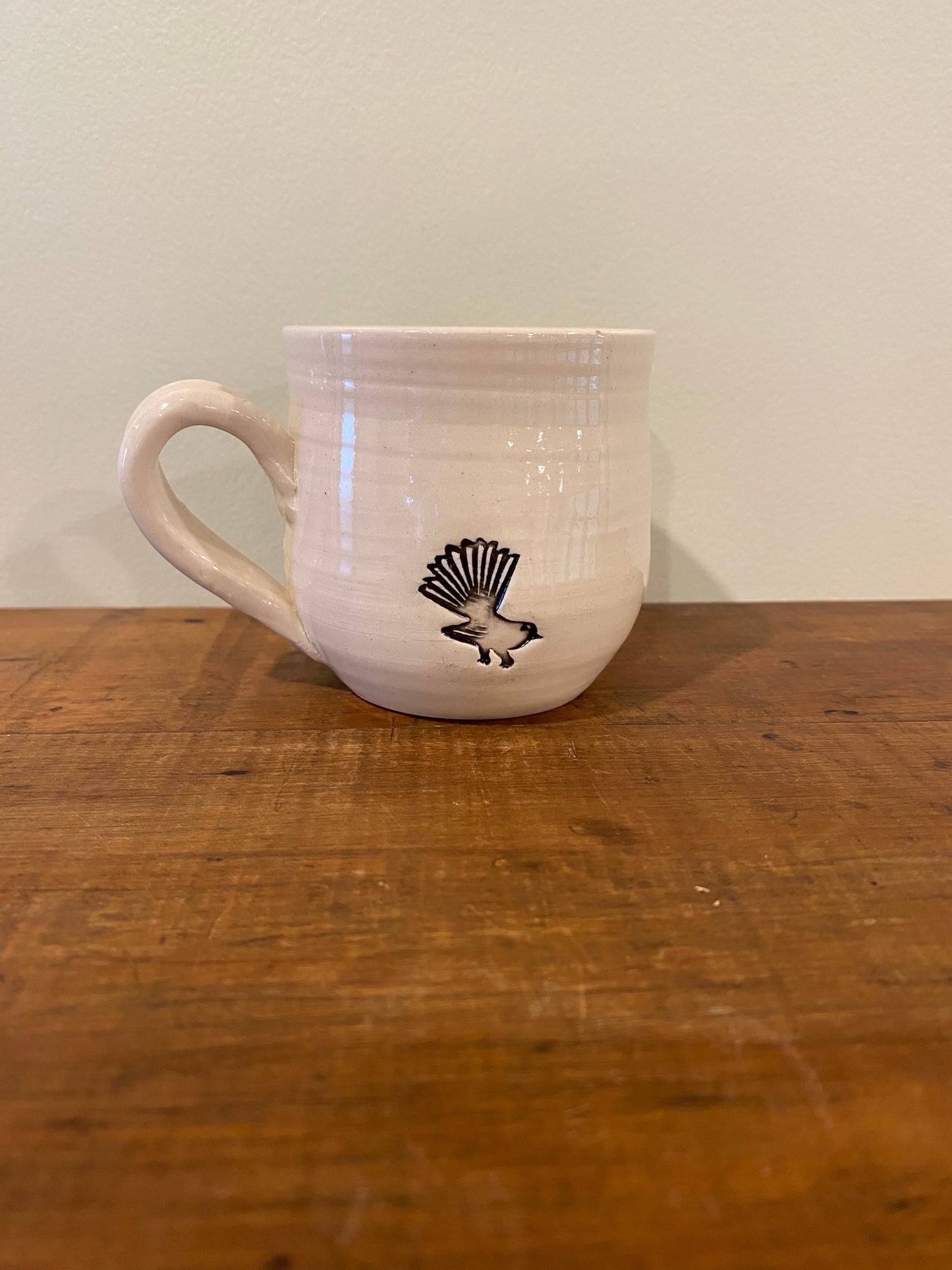 Fantail mini mug, white