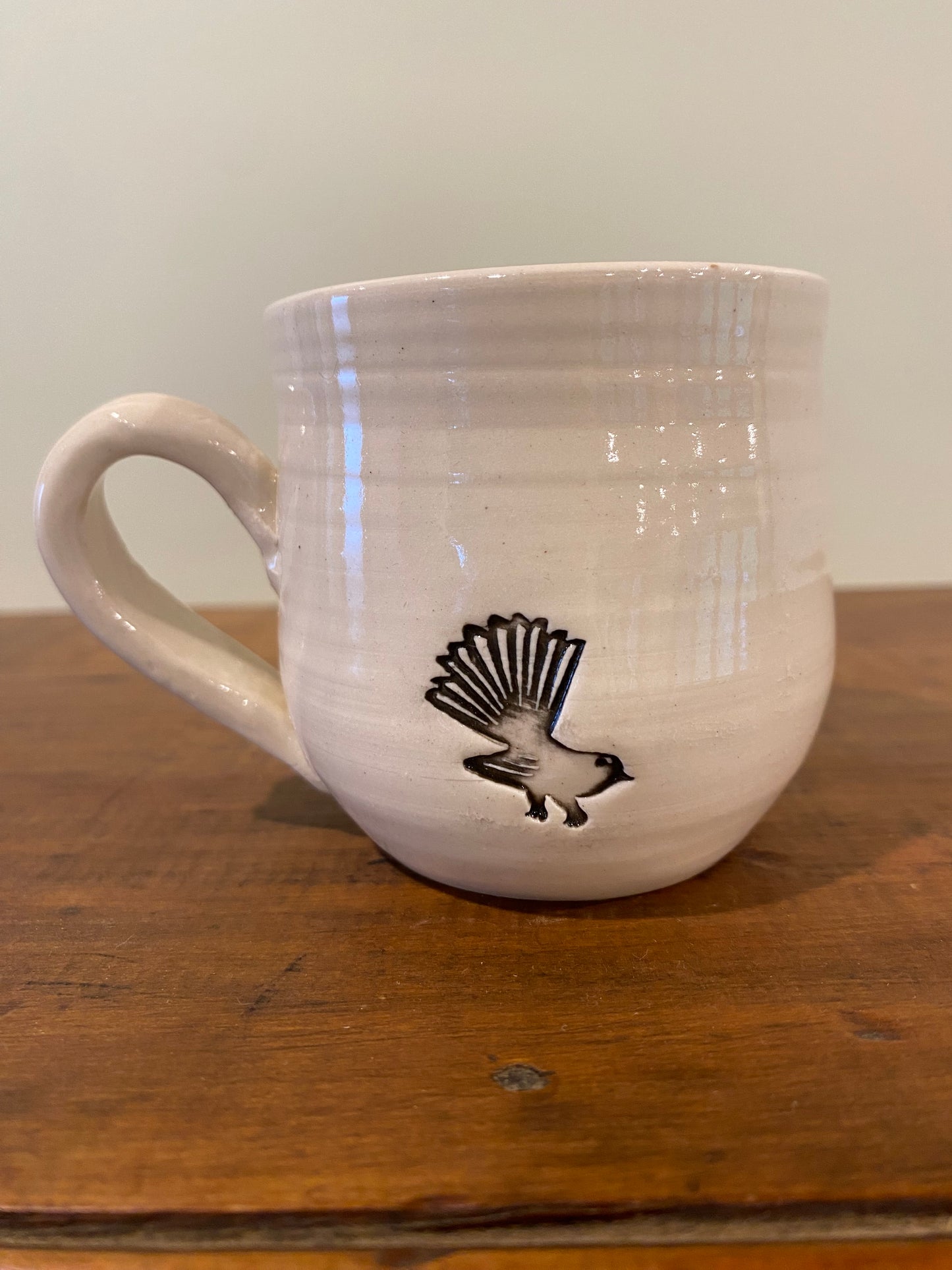 Fantail mini mug, white