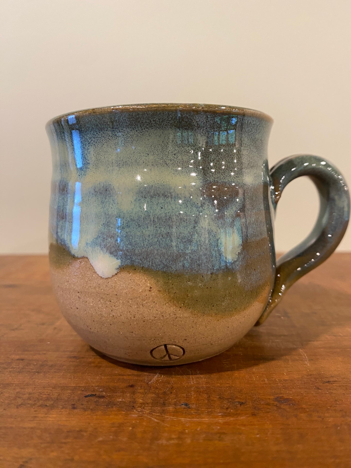 Flowers mini mug, green