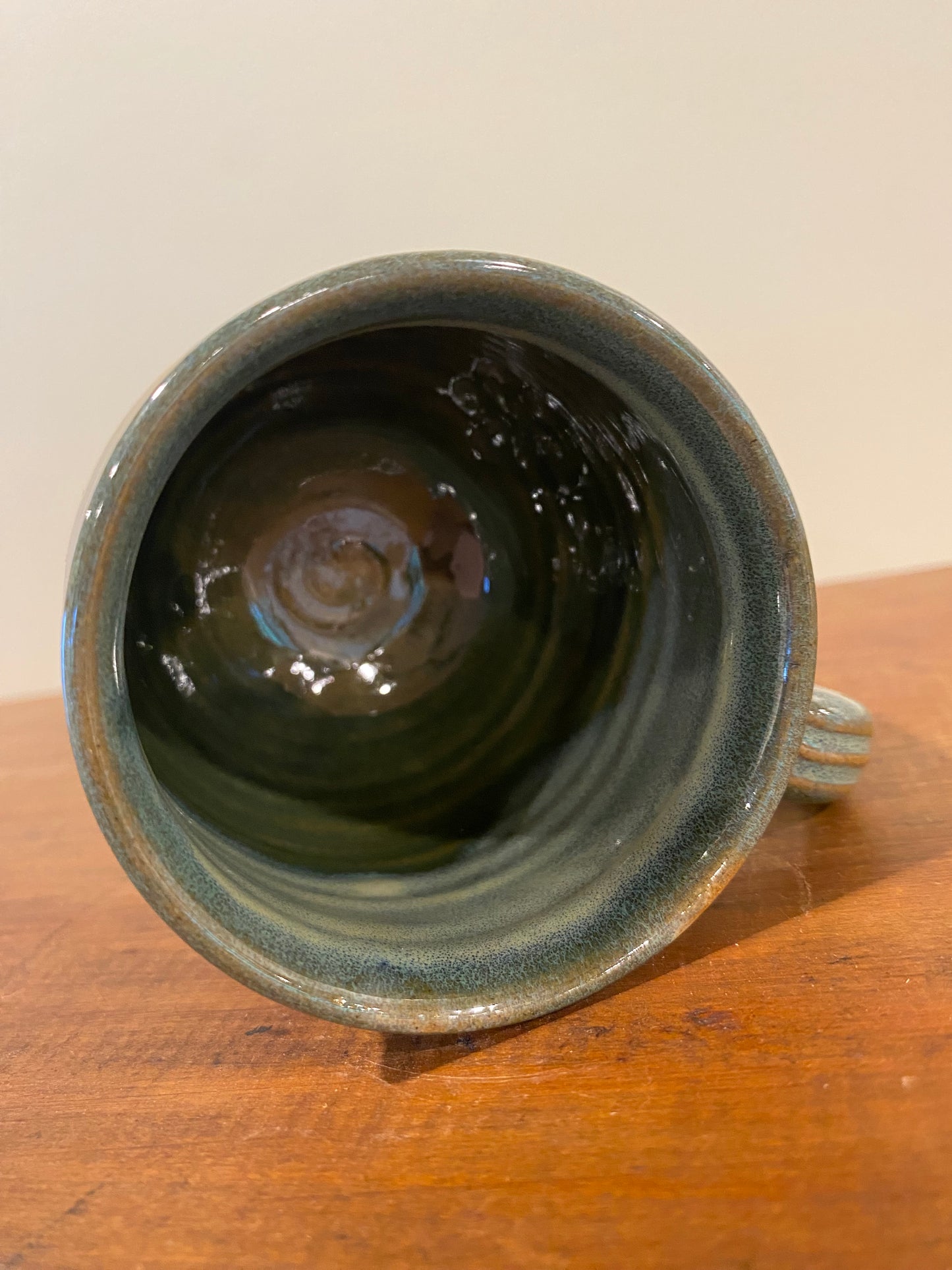 Flowers mini mug, green
