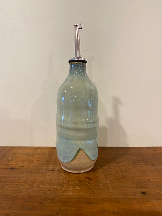 Green oil bottle