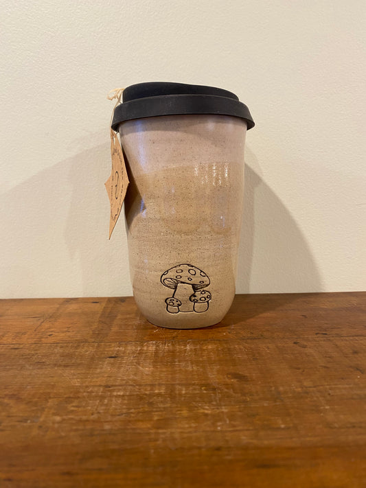 Mushroom white  Large Keep Cup