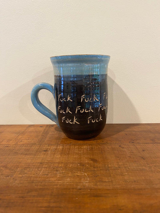 F*** mug turquoise