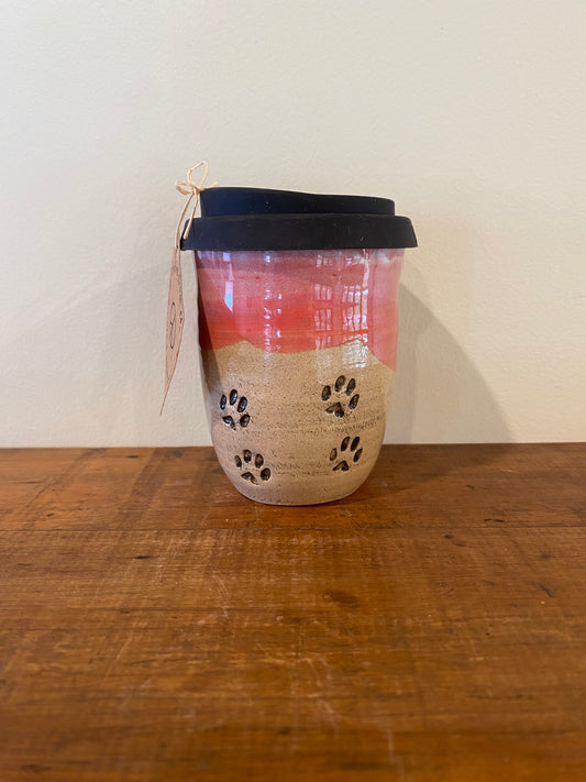 Paw print pink Regular Keep Cup
