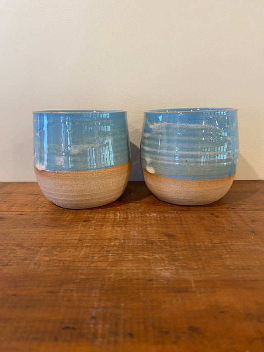 Tumblers beachy turquoise pair