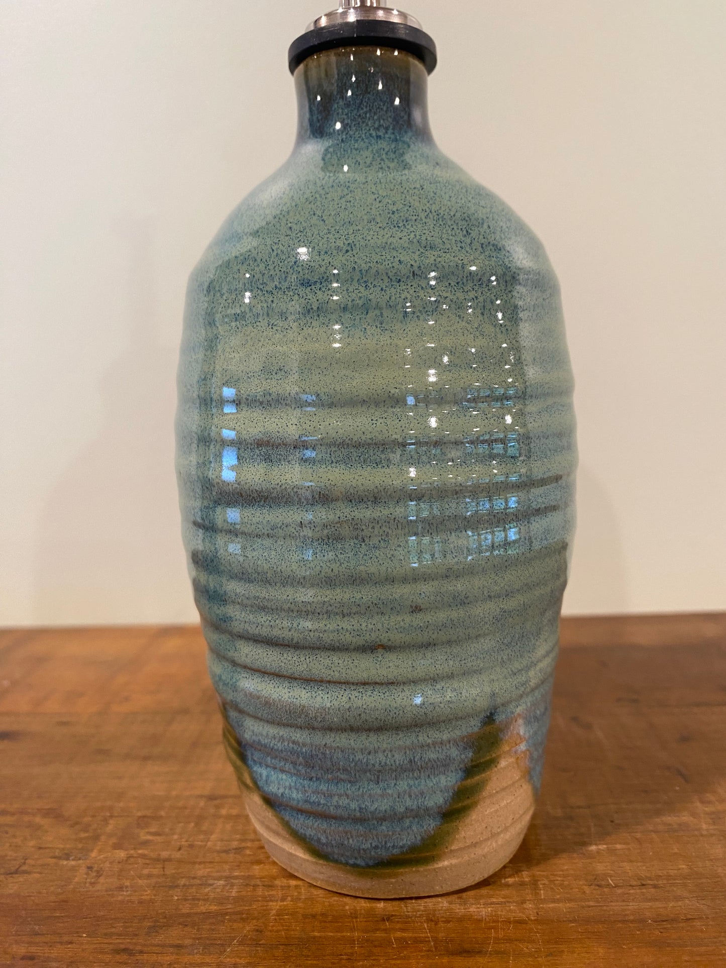 Green oil bottle