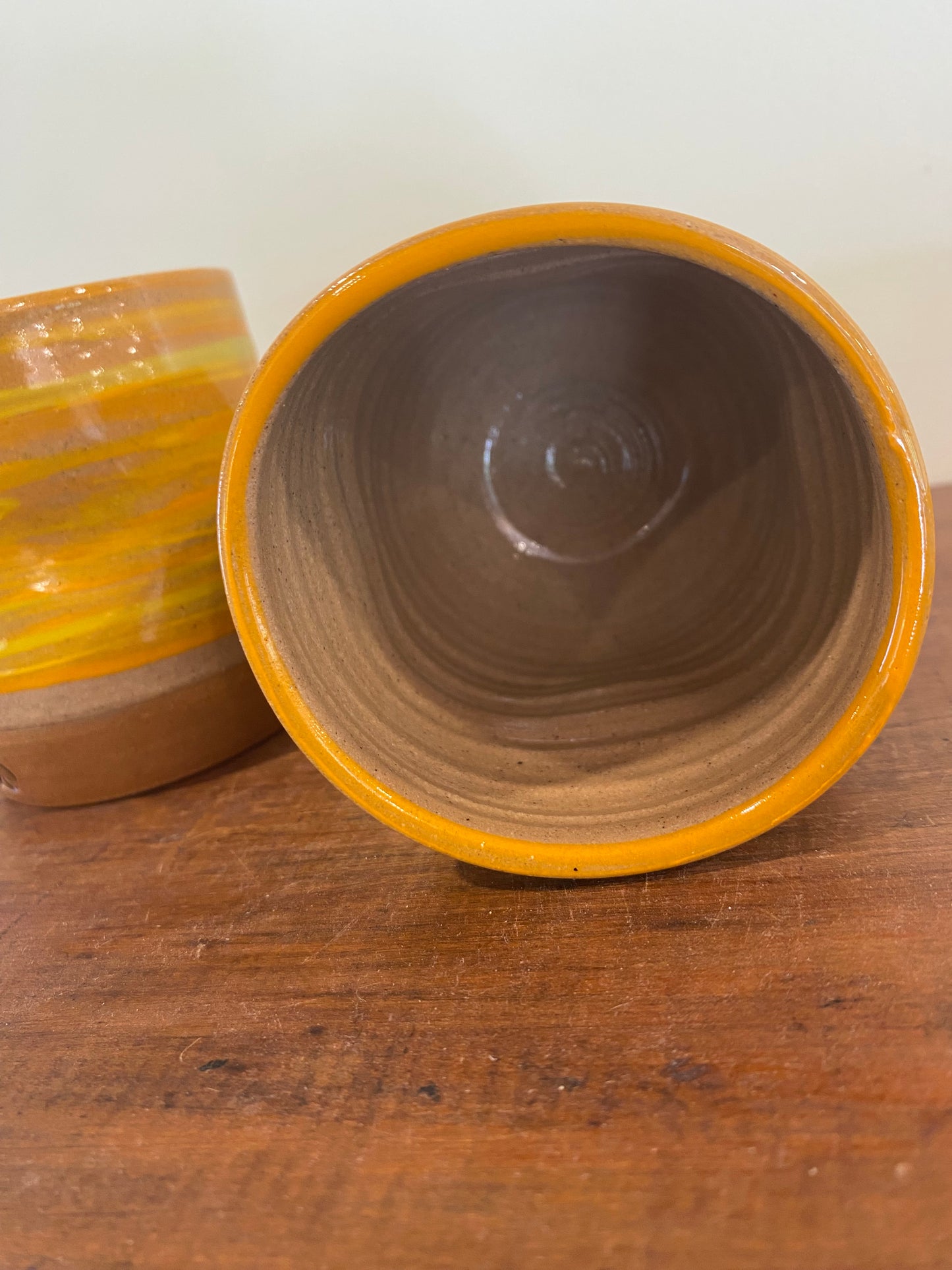 Thumb grip tumbler Sunny Stripe Pair